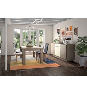 SOHO - Chaise PU gris