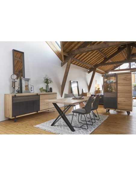 SCISSION - Table 4 pieds X métal
