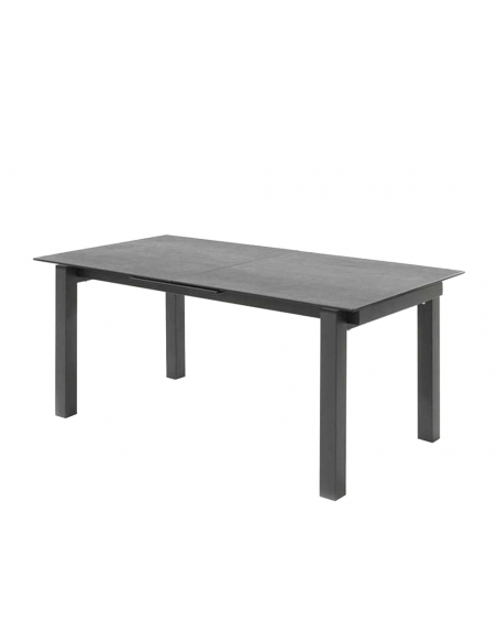 FORCE - Table E avec 1 allonge centrale de 60 cm en céramique