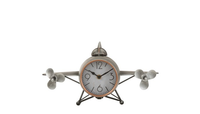 Horloge métal avion