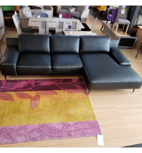 SALON ANGLE MERIDIENNE CUIR