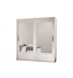 OLIVIA - Armoire 2 portes coulissantes miroirs biseautés