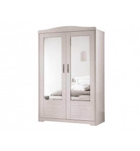OLIVIA - Armoire 2 portes battantes miroirs biseautés