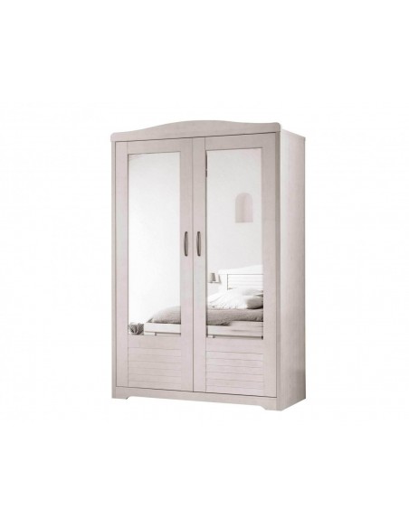 OLIVIA - Armoire 2 portes battantes miroirs biseautés