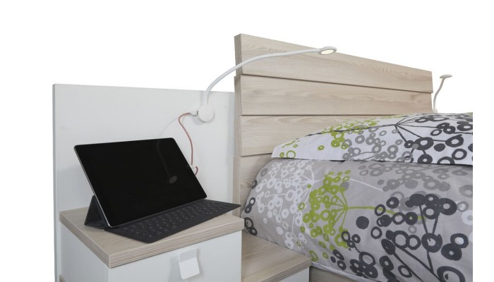 HARON - Lit pour couchage 140 x 190 cm
