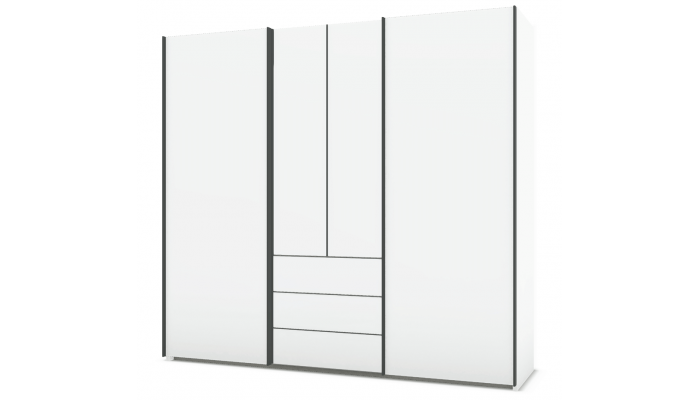 PERLA - Armoire 2 portes battantes, 2 portes...