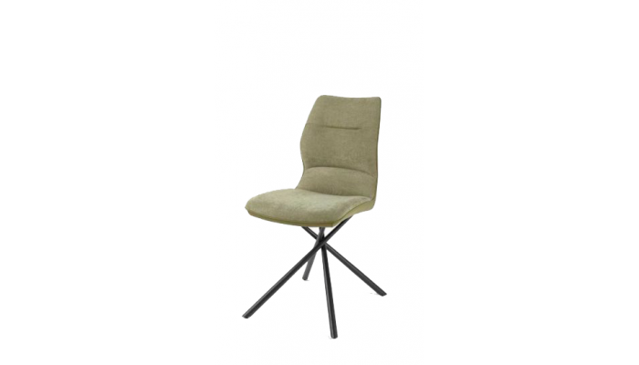 WISH - Chaise en tissu et simili cuir avec...