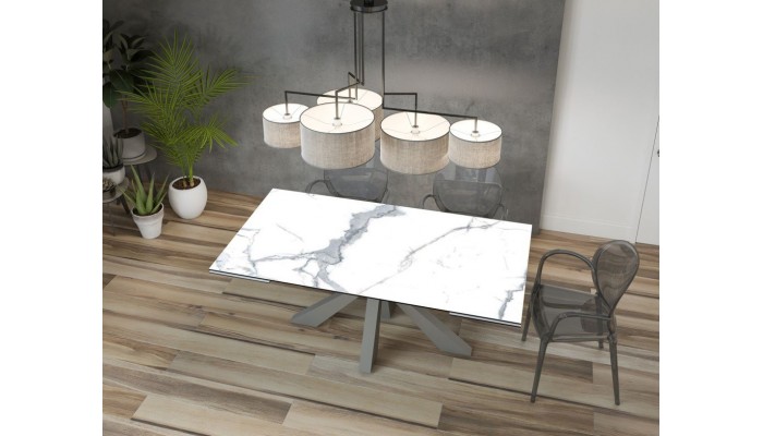 ONTARIO - Table de repas extensible avec 2...
