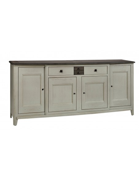 RAFFINE - Buffet enfilade 4 portes 1 tiroir moyen modèle existe en 3 finitions