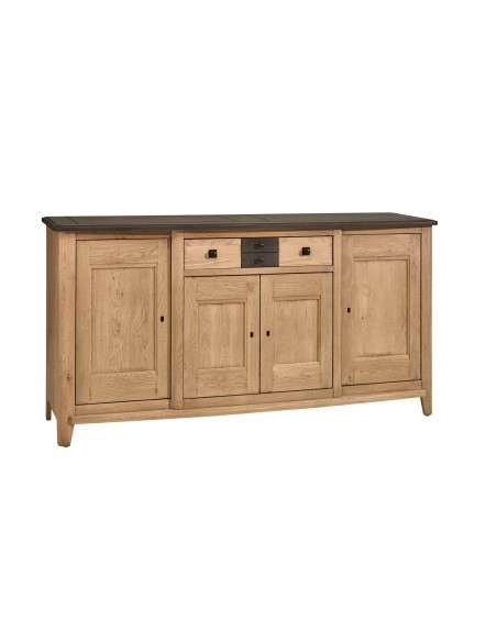RAFFINE - Buffet enfilade 4 portes 1 tiroir moyen modèle existe en 3 finitions
