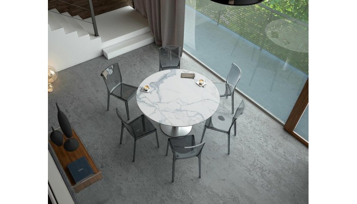 UNA - Table de repas extensible deux allonges...