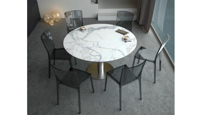 UNA - Table de repas extensible deux allonges...